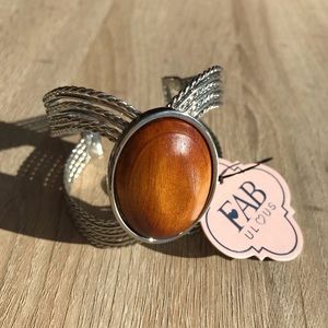 Wooden Style Cuff Bracelet